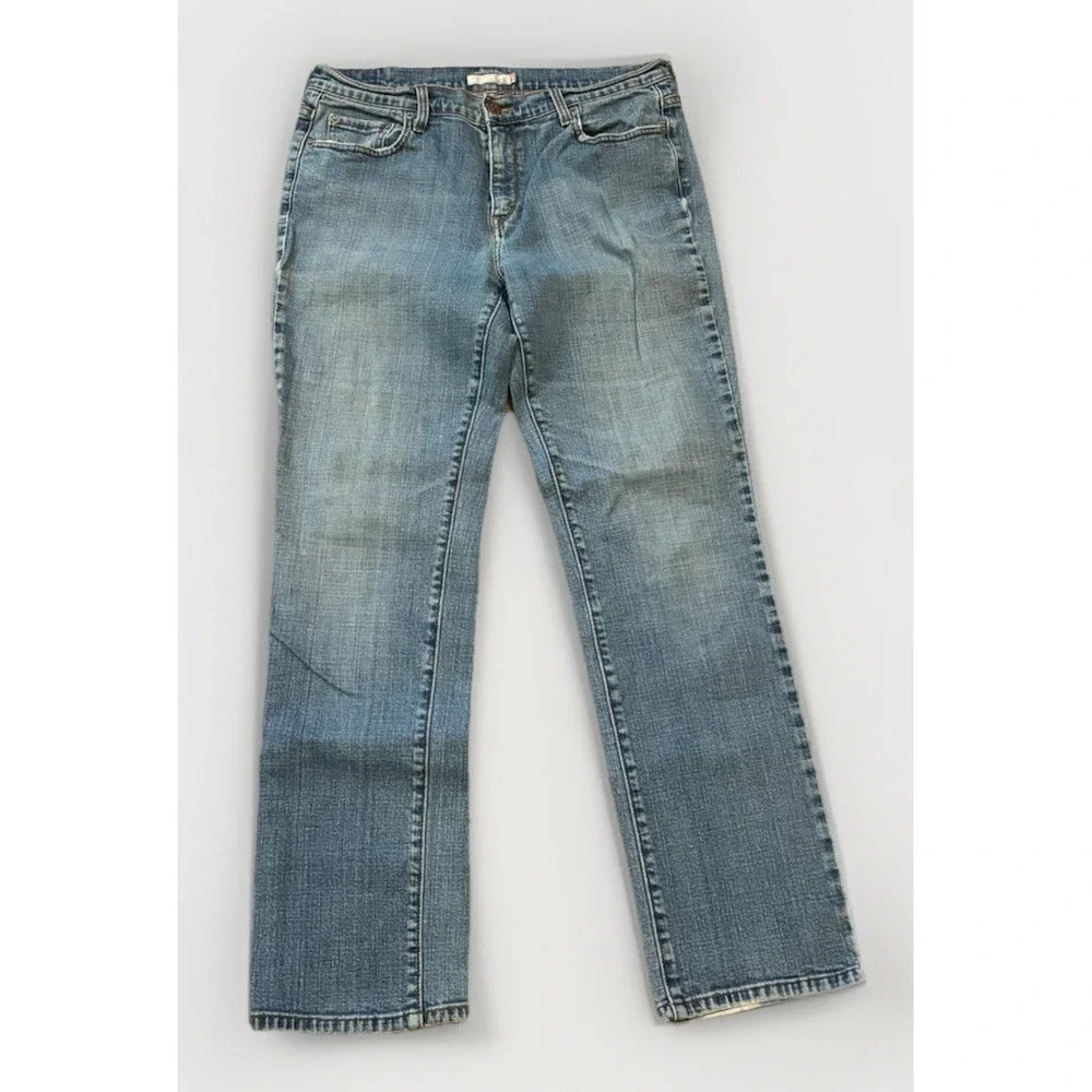 Levis 305 Womens 12M‎ Blue Jeans Classic Straight Leg Jeans Fray Hem Hong Kong
